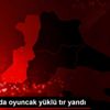 Gelibolu da oyuncak yüklü tır yandı Gelibolu da oyuncak yüklü tır yandı
