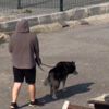 Silivri de yasağa rağmen köpeğini gezdirdi