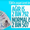 TÜİK asgari ücret önerisini açıkladı TÜİK asgari ücret önerisini açıkladı