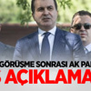 Kritik Görüşme Sonrası AK Parti'den İlk Açıklama