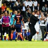 Trabzonspor maçında hakeme saldırı girişimi Trabzonspor maçında hakeme saldırı girişimi