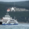 Çanakkale'de feribot seferlerine fırtına engeli Çanakkale'de feribot seferlerine fırtına engeli