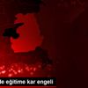 Başkale de eğitime kar engeli