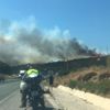 İzmir'de makilik alanda yangın çıktı İzmir'de makilik alanda yangın çıktı