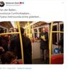 Avusturya Cumhurbaşkanı metroda böyle görüntülendi Avusturya Cumhurbaşkanı metroda böyle görüntülendi