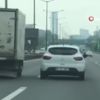 Trafikte kamyon şoförüne baltayla saldırdı