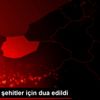 Düzce de şehitler için dua edildi Düzce de şehitler için dua edildi