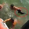 İskelede mahsur kalan kediyi cankurtaranlar kurtardı
