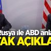 Ve Rusya ile ABD anlaştı! Ortak açıklama Ve Rusya ile ABD anlaştı! Ortak açıklama