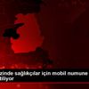 Tıp merkezinde sağlıkçılar için mobil numune alma ...