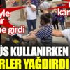 ﻿Otobüs kullanırken küfürler yağdırdı