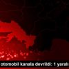 Muğla da otomobil kanala devrildi: 1 yaralı