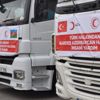 Kardeş Azerbaycan'a yardım eli: 11 tır yola çıktı Kardeş Azerbaycan'a yardım eli: 11 tır yola çıktı