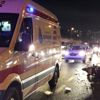 Haliç Köprüsü çıkışında motosiklet otomobile çarptı: 2 yaralı