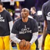 Kobe de "nefes alamıyorum" tişörtü giydi Kobe de "nefes alamıyorum" tişörtü giydi