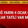 Kar tatili, Elazığ yarın 4 Ocak Cuma okullar tatil mi son dakika Elazığ MEB Valilik açıklaması