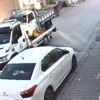 Park halindeki kamyonetleri çekiciyle çaldılar!