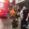 Gaz patlaması sonucu 5 katlı apartmanda yangın çıktı Gaz patlaması sonucu 5 katlı apartmanda yangın çıktı