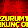 Erzurum'da korkunç olay! Erzurum'da korkunç olay!