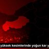 Bolu nun yüksek kesimlerinde yoğun kar yağışı Bolu nun yüksek kesimlerinde yoğun kar yağışı