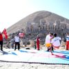 Nemrut un zirvesinde kick boks gösterisi Nemrut un zirvesinde kick boks gösterisi