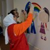 Gönüllüler çocuklar için çizdi Gönüllüler çocuklar için çizdi