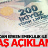 SGK'dan erken emeklilik ile ilgili flaş açıklama! SGK'dan erken emeklilik ile ilgili flaş açıklama!