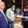 Malatya’da fırıncılara maske dağıtıldı Malatya’da fırıncılara maske dağıtıldı