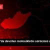 Adıyaman da devrilen motosikletin sürücüsü ağır yaralandı Adıyaman da devrilen motosikletin sürücüsü ağır yaralandı