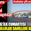 Yasaksız ilk cumartesi İstanbullular sahillere akın etti Yasaksız ilk cumartesi İstanbullular sahillere akın etti