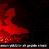 İzmir de saman yüklü tır alt geçide sıkıştı