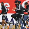 Beşiktaş yağmur altında çalıştı Beşiktaş yağmur altında çalıştı