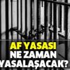 Af yasası ne zaman yasalaşacak? Ceza infaz düzenlemesinde son gelişmeler nelerdir? Son af haberleri