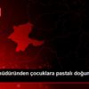 Emniyet müdüründen çocuklara pastalı doğum günü sürprizi Emniyet müdüründen çocuklara pastalı doğum günü sürprizi