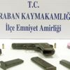 Polis uygulamasında silah ele geçirildi