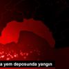 Antalya da yem deposunda yangın Antalya da yem deposunda yangın