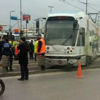 Sirkeci'de tramvay raydan çıktı