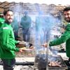 Bursaspor barbekü partisinde moral depoladı