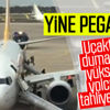 Pegasus uçağında yangın paniği