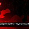 Yeni Malatyaspor sosyal mesafeye uyarak antrenman ...