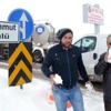 Mahsur kalınca su yerine kar tükettiler