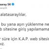 Galatasaray'dan taraftara KAP çağrısı Galatasaray'dan taraftara KAP çağrısı