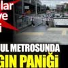 ﻿İstanbul metrosunda yangın paniği. Yolcular tahliye edildi