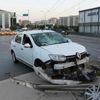 Güngören'de tramvay otomobile çarptı