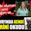 ﻿Canlı yayında kendi haberini okudu