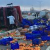 Yozgat'ta tır devrildi: 1 ölü Yozgat'ta tır devrildi: 1 ölü