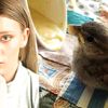 Gizem Karaca minik serçeyi kurtardı Gizem Karaca minik serçeyi kurtardı