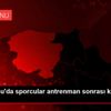 Kastamonu da sporcular antrenman sonrası kitap okuyor