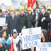 Somalı maden işçilerinden bakanlık önünde eylem Somalı maden işçilerinden bakanlık önünde eylem