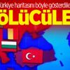 Türkiye haritasını böyle gösterdiler! 'Bölücüler'